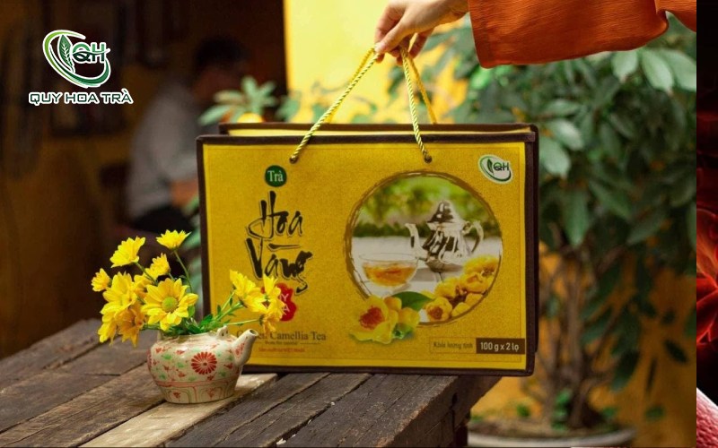trà hoa vàng có chứa các hoạt chất hỗ trợ điều trị giảm mỡ máu