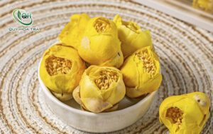 Bánh trà hoa vàng được là từ trà hoa vàng
